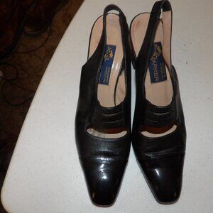 Joel Parker Made In Italy Luxe Chunk Heel Dress Shoes Sz 8